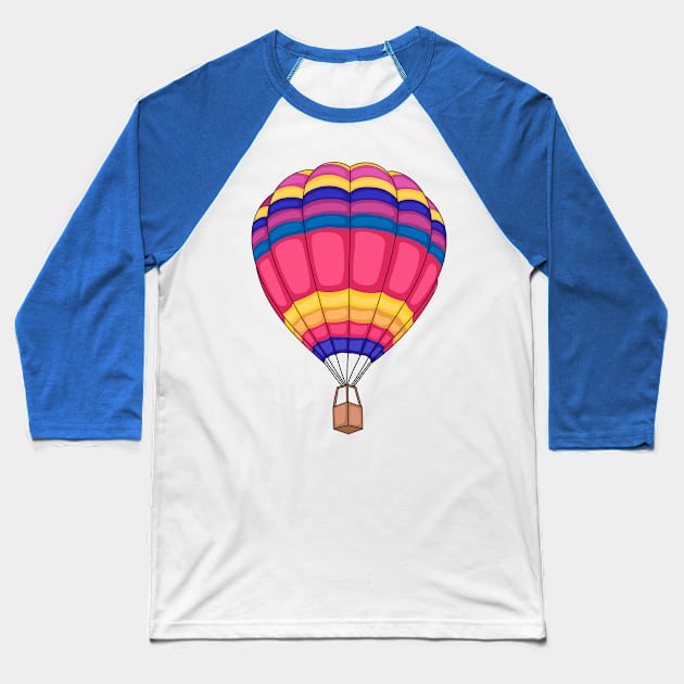 Hot air balloon cartoon illustration Baseball T-Shirt by Cartoons of fun